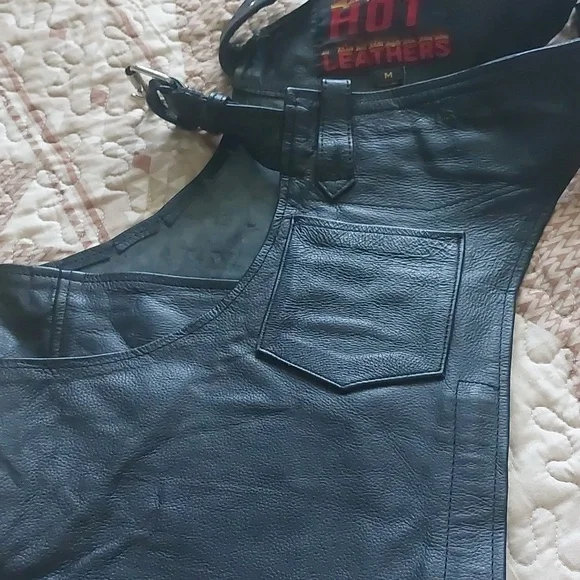 CHAPS HOT LEATHERS SZ M - Picture 5 of 17